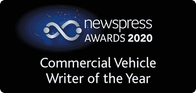 Brian was named 'Commercial Vehicle Writer of the Year' in the Newspress Awards 2020